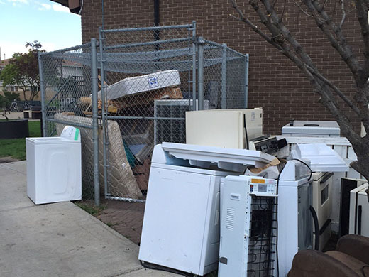 Old washers and dryers for recycling