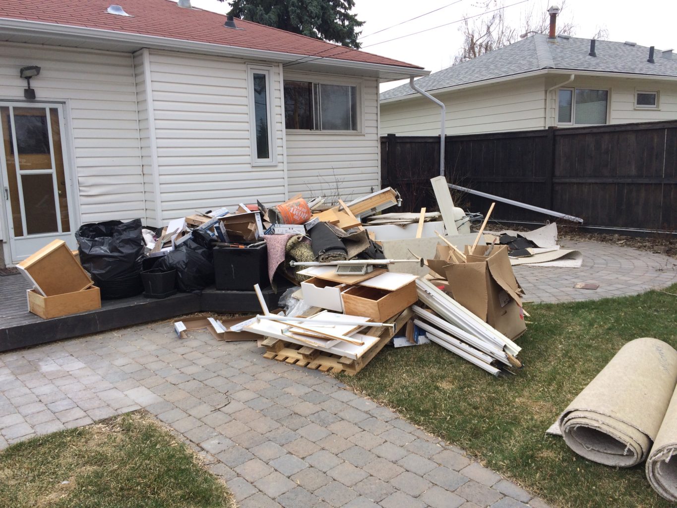 home renovation junk removal services in Calgary and Edmonton