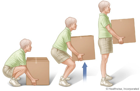 How to remove junk from your home safely - lift with your knees, save your back