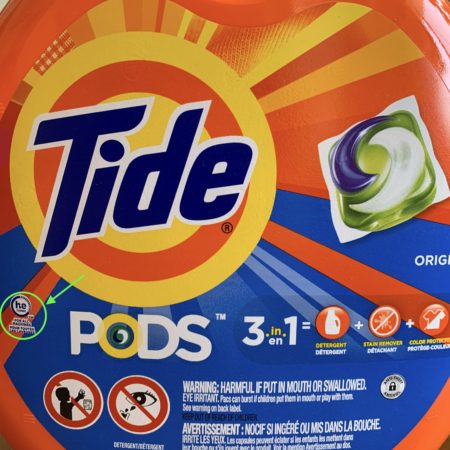 HE laundry detergent pods